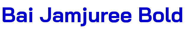 Bai Jamjuree Bold шрифт